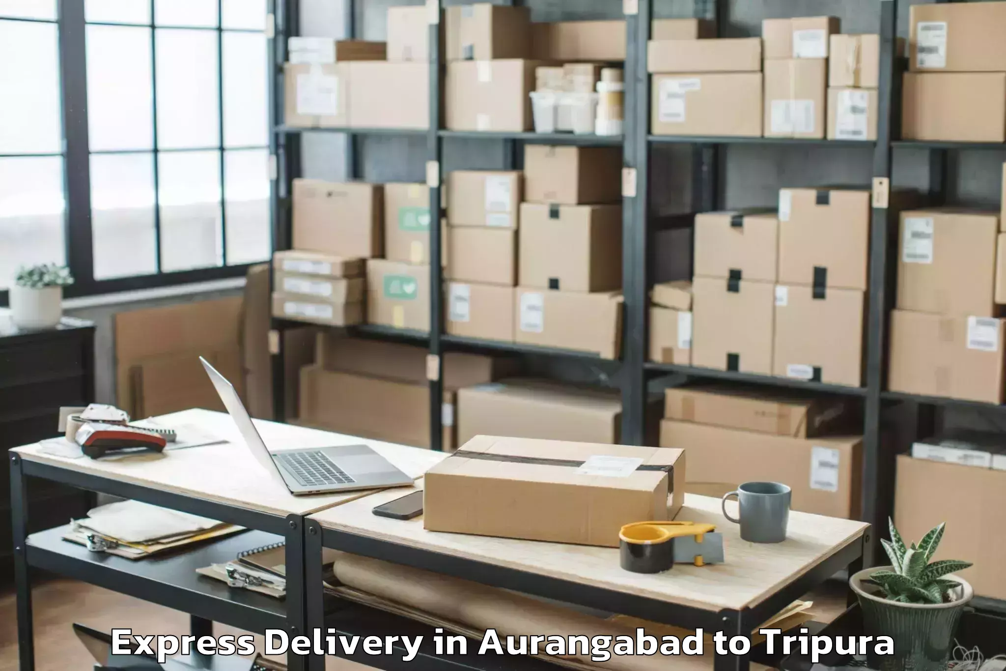 Top Aurangabad to Tripura University Agartala Express Delivery Available